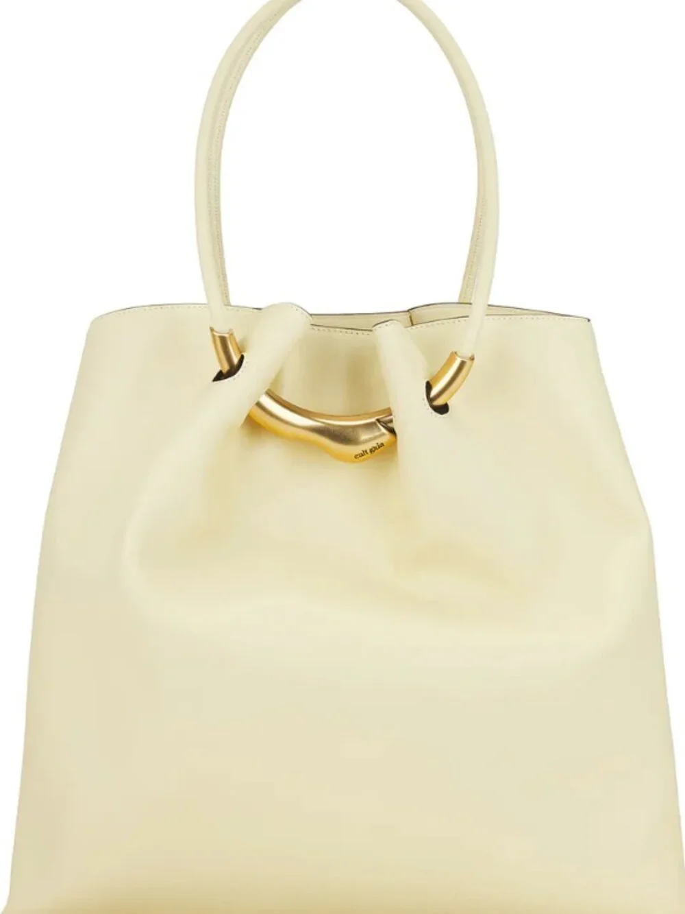 Cult Gaia Asa Shoulder Tote Burro Light Yellow Bag